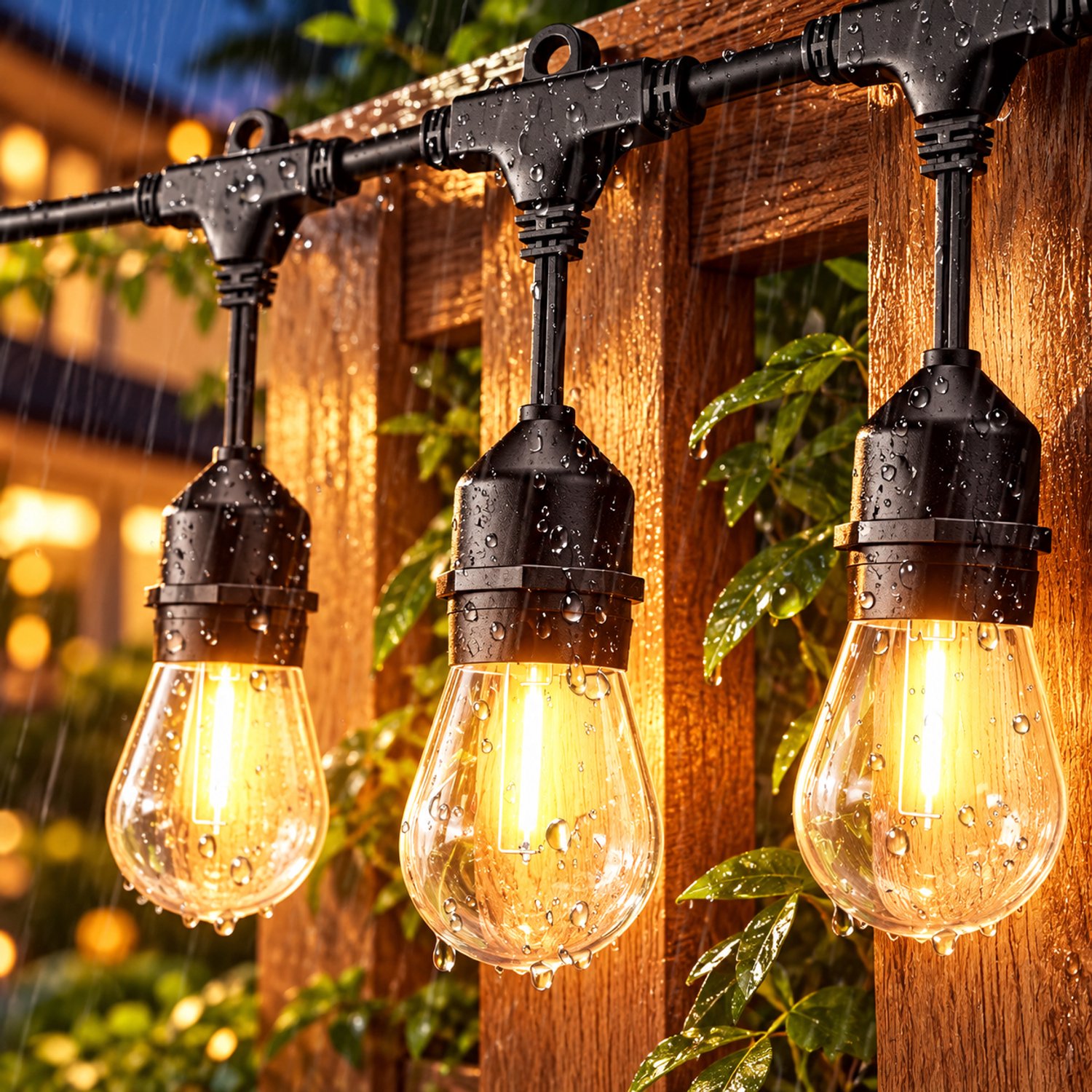 Bol.com SHINE Solar Lichtsnoer Buiten - 8,5 Meter - 12 LED Lampen - Hybride (Zonne-energie & Stekker) - IP65 Waterdicht - Inclus... aanbieding