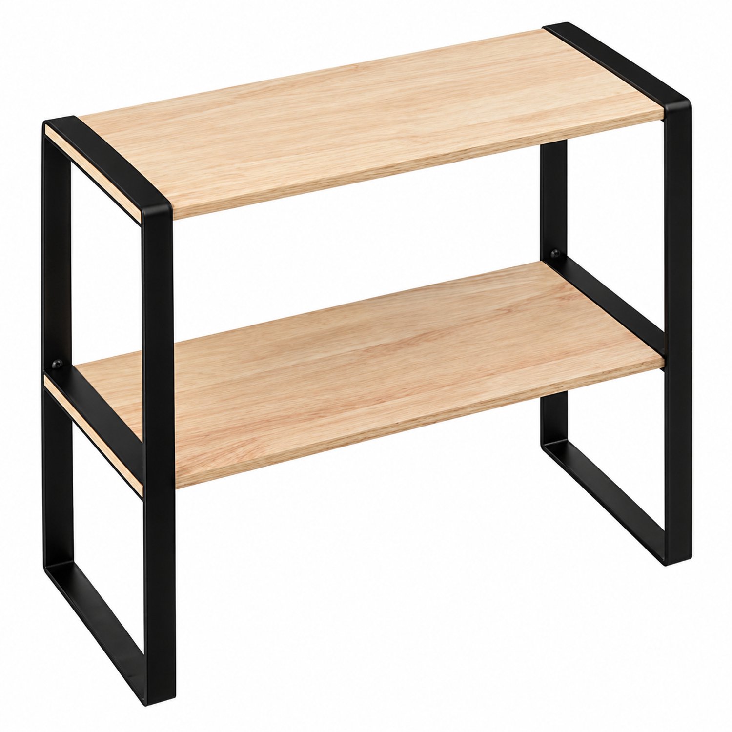 2-Laags Rek - Metalen Opbergrek - Stalen Keukenrek - Werkblad Organizer - Ruimtebesparend - Binnengebruik - Zelfmontage - Voor Keuken, Aanrecht en Werkblad - 40 x 17.5 x 35 cm - Beige