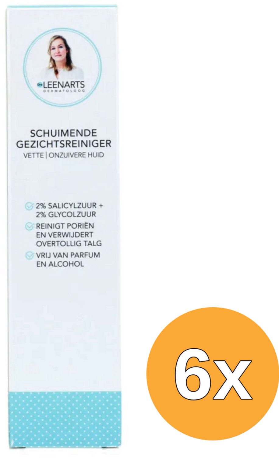6x Drs Leenarts Schuimende Gezichtsreiniger Vette Huid (100 ml)