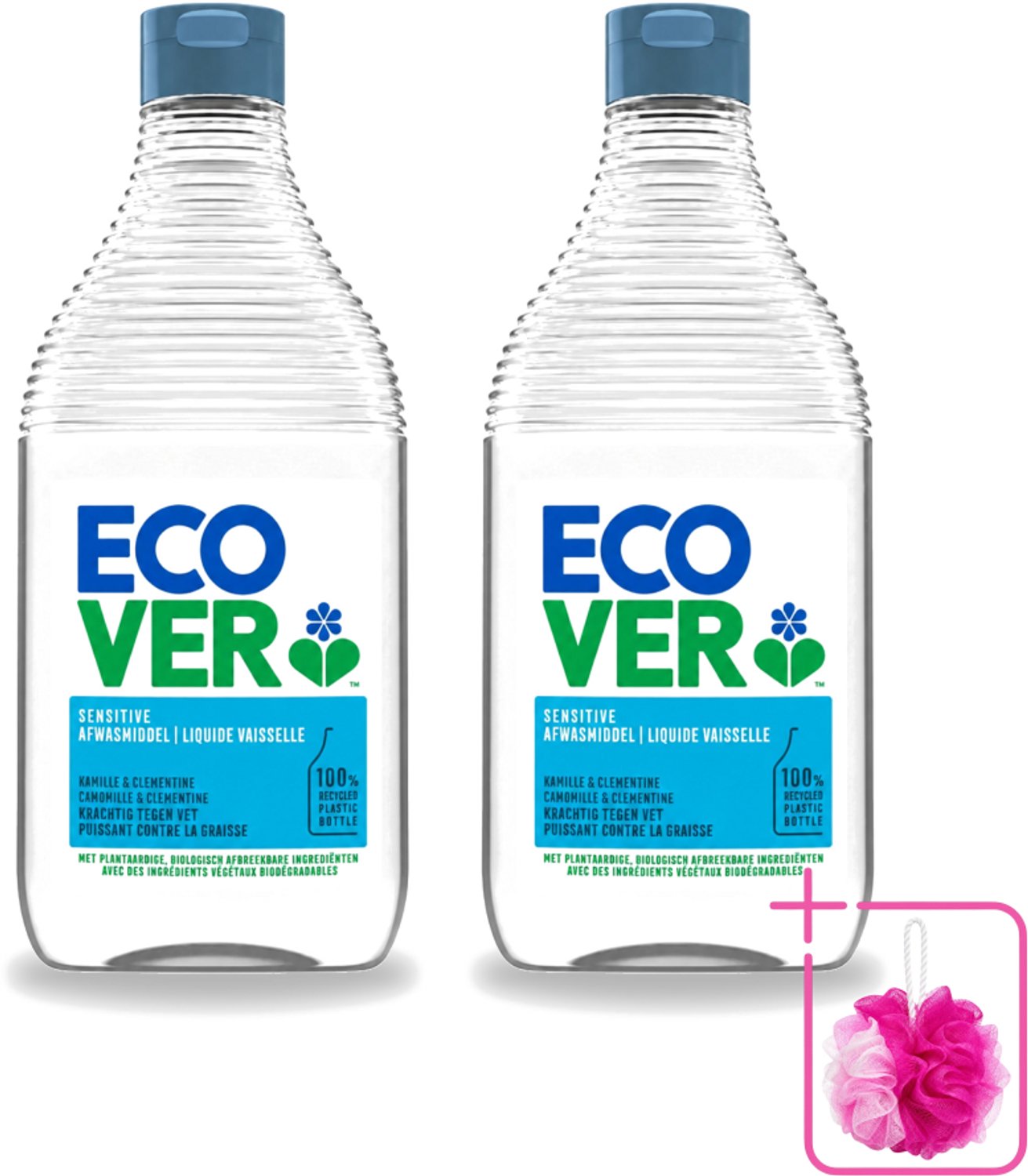 2 x Ecover - Afwasmiddel - Kamille & Clementine - 950 ml - Bulkverpakking - Afwasmiddel kamille en clementine - Plantaardig afwasmiddel