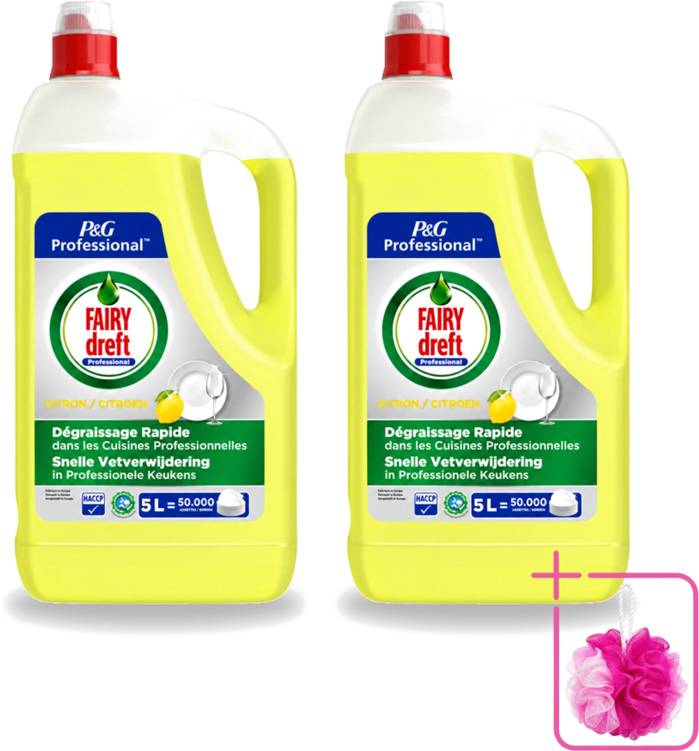 2 x Dreft - Afwasmiddel - Citroen - Professionele verpakking - 5 L - Bulkverpakking - Afwasmiddel citroen - Afwasmiddel 5 l