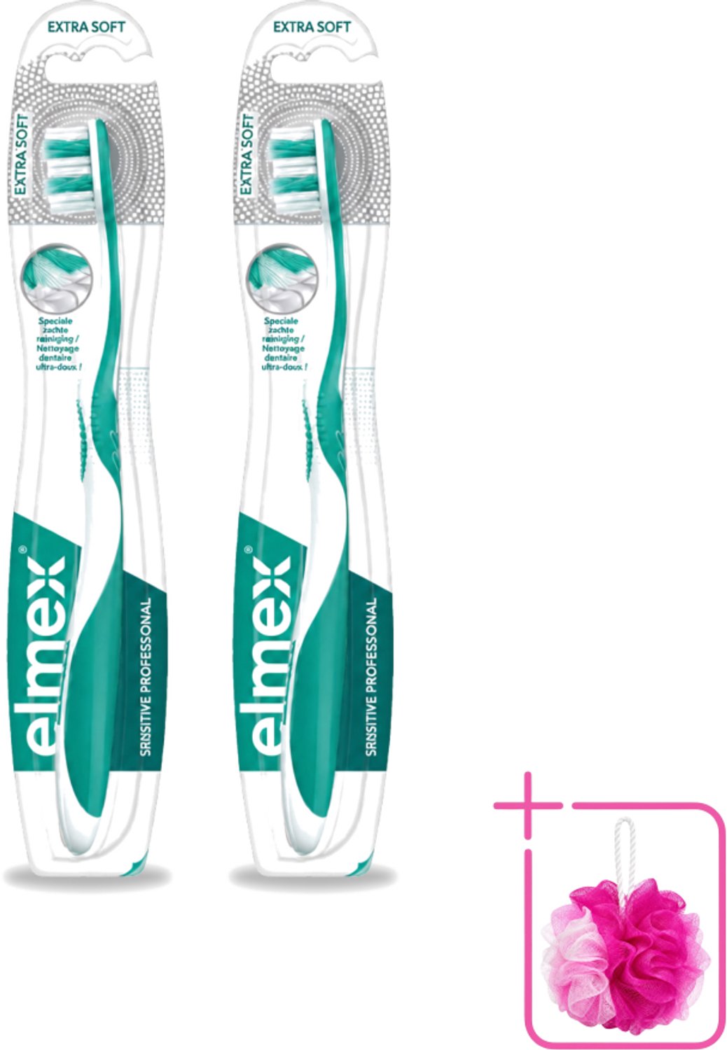 2 x Elmex - Tandenborstel - Sensitive Professional Extra Zacht - Voor Gevoelige Tanden - 1 tandenborstel - Bulkverpakking - Gevoelige tanden - Tandborstel extra zacht