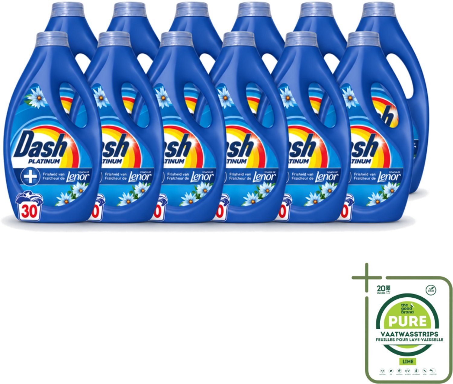 12 x Dash – Wasmiddel – Zeebries – 1350 ml - Grootverpakking - Vaatwasstrips - Zeebries - Frisse Geur - Wasmiddel - Vlekverwijdering - Reiniging