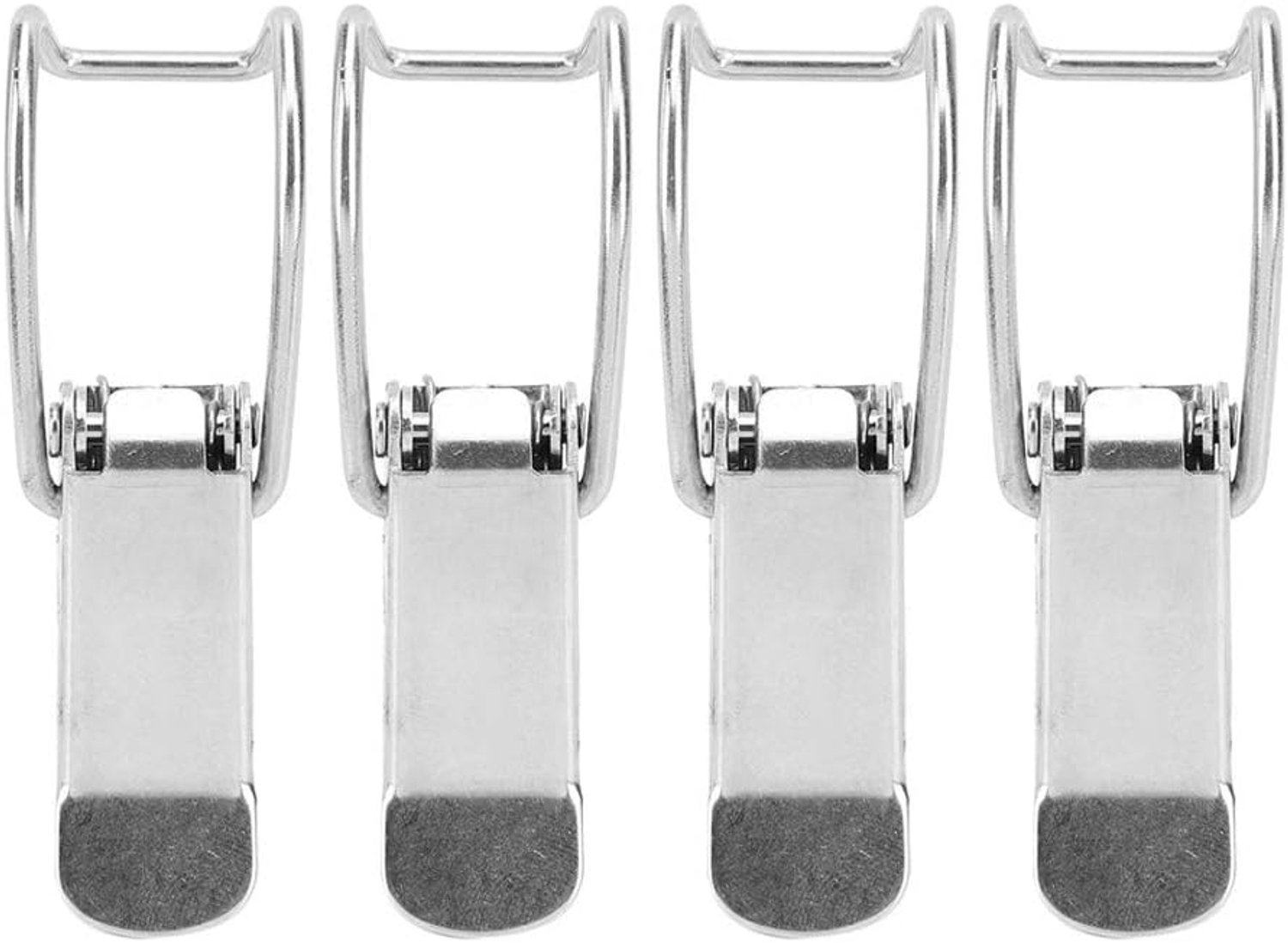 Kofferborstslot Toggle Latch Catch Heavy Duty metalen grendel Sterke vergrendeling Tongtrilling voor machines Hardware Elektrische apparatuur Apparatuur 16-pack ijzeren bep (RVS 201 (4 stuks