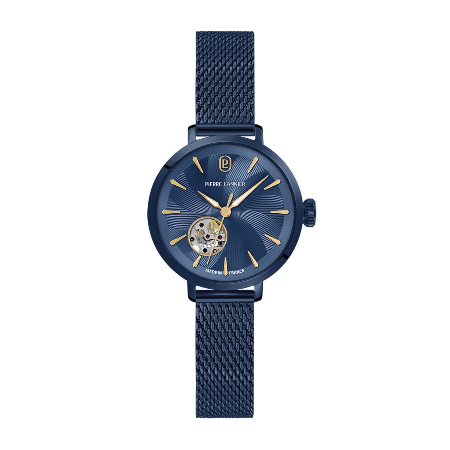 Pierre Lannier 139L869 - Horloge - Roestvrij staal - Donkerblauw - 32 mm