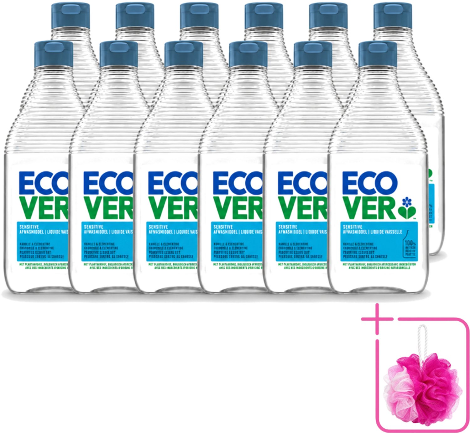 12 x Ecover - Afwasmiddel - Kamille & Clementine - 950 ml - Bulkverpakking - Afwasmiddel kamille en clementine - Plantaardig afwasmiddel