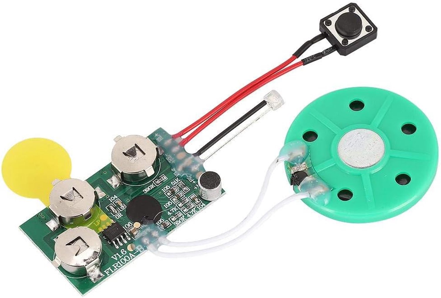 Yunir 1 minuten DIY wenskaart Chip Recordable Voice Sound Chip Module voor wenskaarten, Gift Boxes, Uitnodigingen