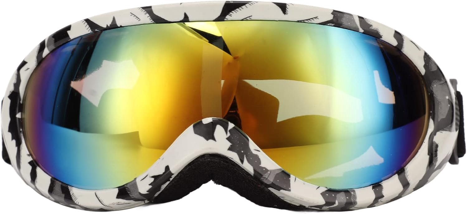 Hondenzonnebril, hondenbril met verstelbare riem, huisdierglazen, uv-bescherming, winproof, voor honden, rode lens (zebrarframe)