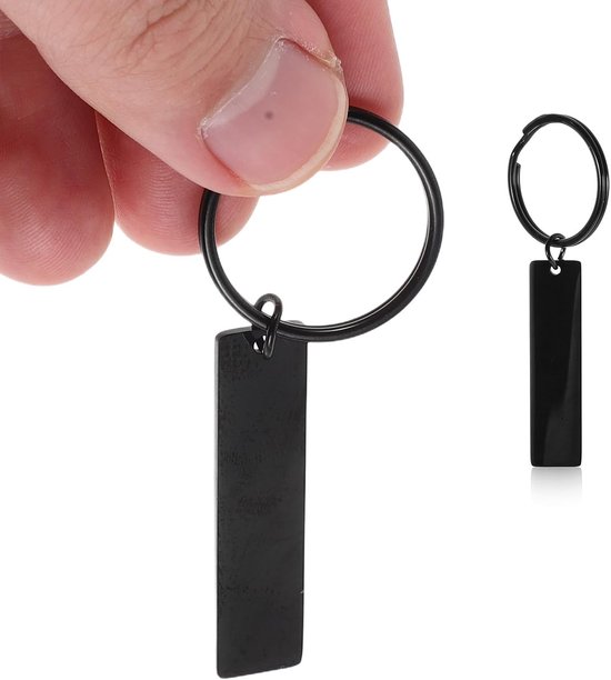 8 stuks roestvrijstalen sleutelhangers voor zelfgraveren Onbewerkte metalen sleutelhangers voor stempelen en lasergraveren Benodigdheden met hondenpenning — afbeelding 2