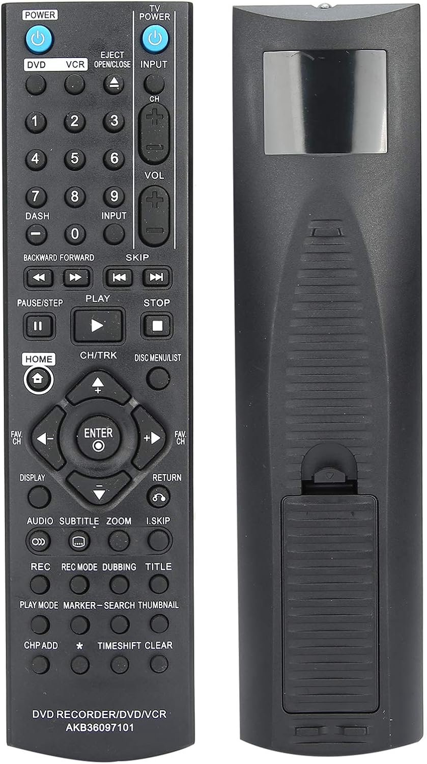Afstandsbediening, DVD/VCR/DVDR Afstandsbediening Vervanging Siliconen Knoppen Goede Signaaloverdracht DVD Afstandsbediening voor RC286H/RC297H/RC397H