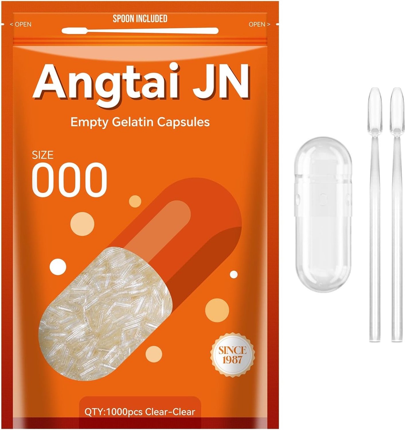 Lege Gelatine Capsules - Transparant - 1000 Stuks - Hypoallergene Gelcapsules voor Doe-het-zelf Supplementen