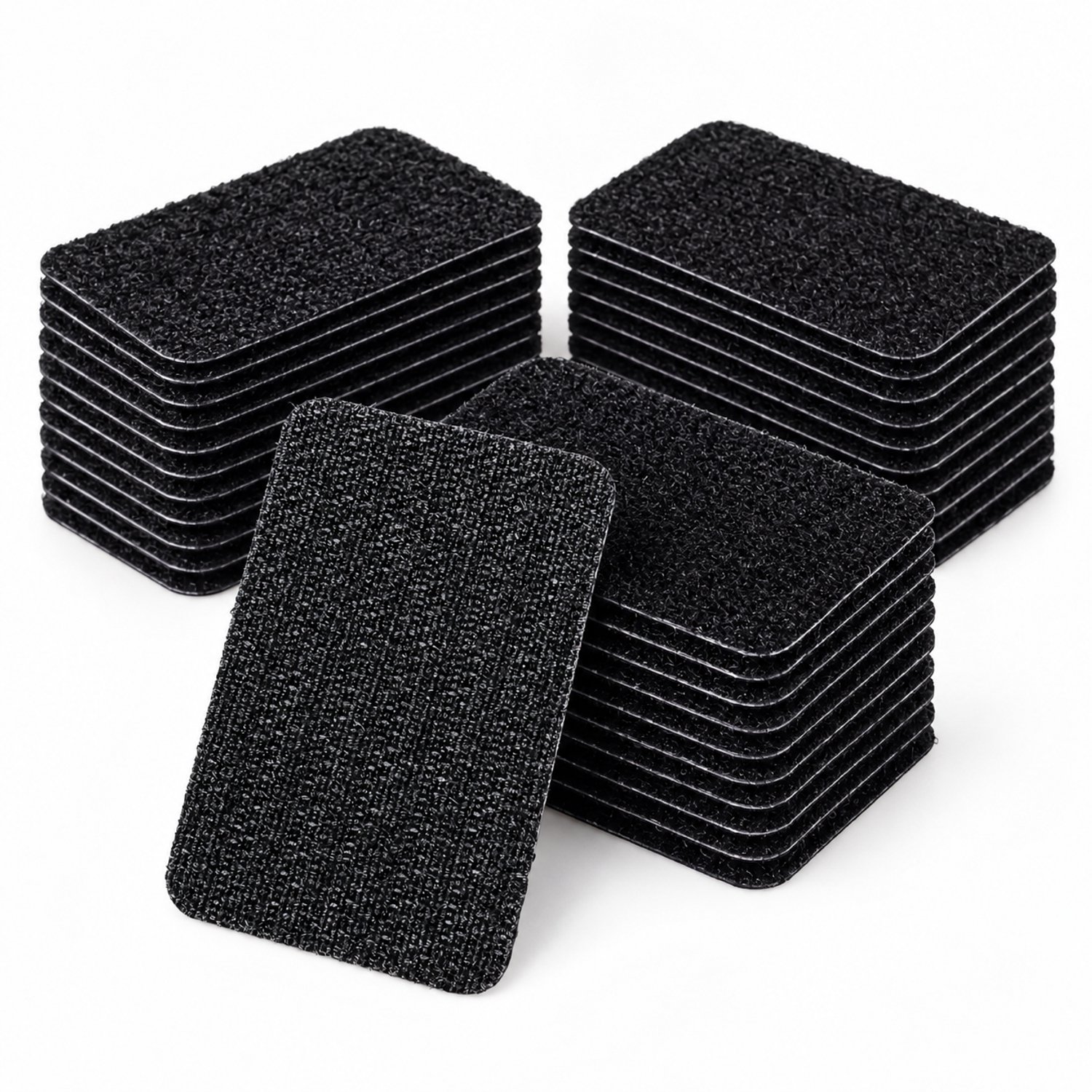 Consumerce® Rechthoekige Klittenband Patches – Ø 5cm - 30 Stuks – Klitteband Naaibaar – Tape Patch - Zelfklevend