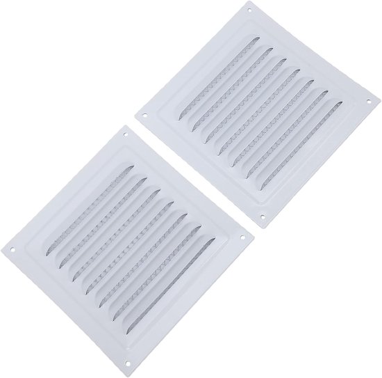 2 Stuks Zolder Vent Aluminium voor Binnenwelving Muur Vierkante Metalen Schuur Louvre Grille voor Buitendeur Huis Garage Plafond — afbeelding 4