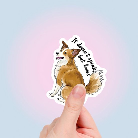 112 Stuks honden tekst stickers,troostende hondenstickers,kalmerende hondenstickers,huisdier stickers voor waterflessen,koffers,fietsen,auto's,tablets — afbeelding 4