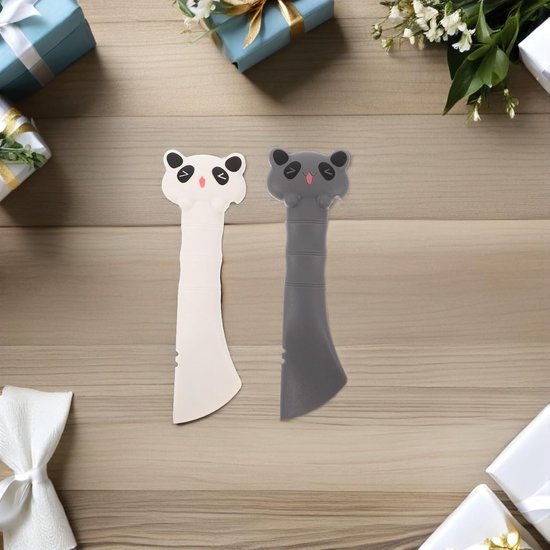 2 Stuks Delige Kattenvoerlepel Blikopener Set Veilige Siliconen Can Scoop voor Droog Voer voor Katten Honden Tijdbesparend Eenvoudig Te Reinigen Voedingshulpmiddel — afbeelding 3