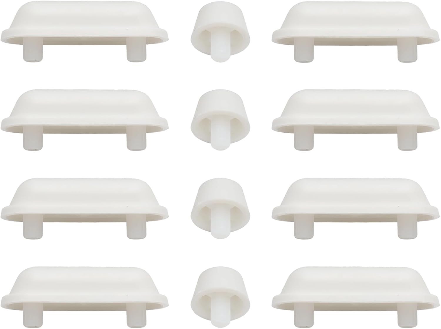 Zelfklevende Toiletzitting Demper, 12 Stuks, Geluidsdempende Rubber Buffers voor Toiletten, Universele Stopper en Vervangingsonderdelen voor Badkamer en Gastentoilet