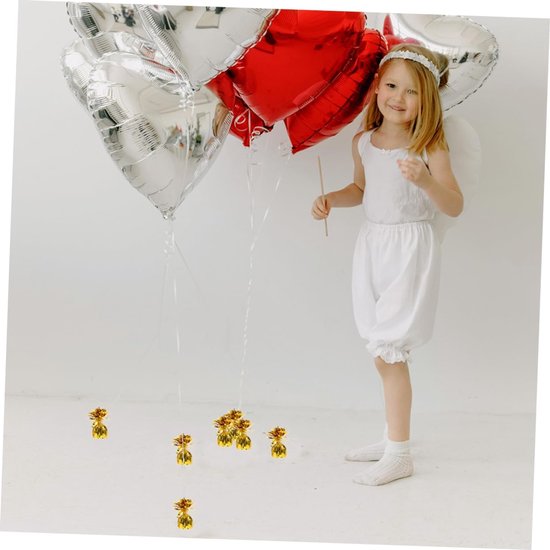 8stuks Zware Gouden Ballon Gewichten Voor Tafelcentra Stevige Decoratie Voor Verjaardagen Bruiloften Feestdagen Voor Helium Ballonnen Party Decoratie — afbeelding 4