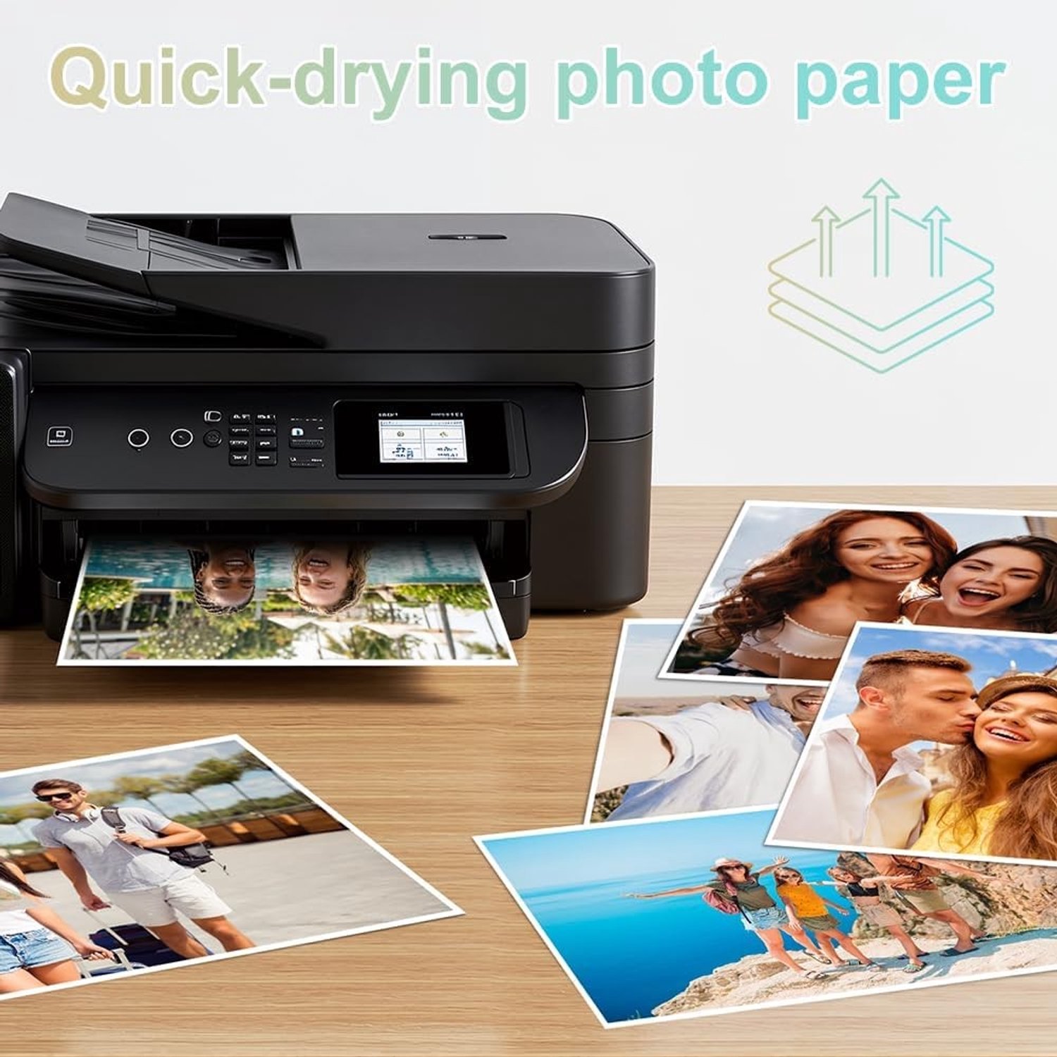 Glanzend fotopapier A4 200gsm - 50 vellen, ideaal voor printers, afdrukken en foto's