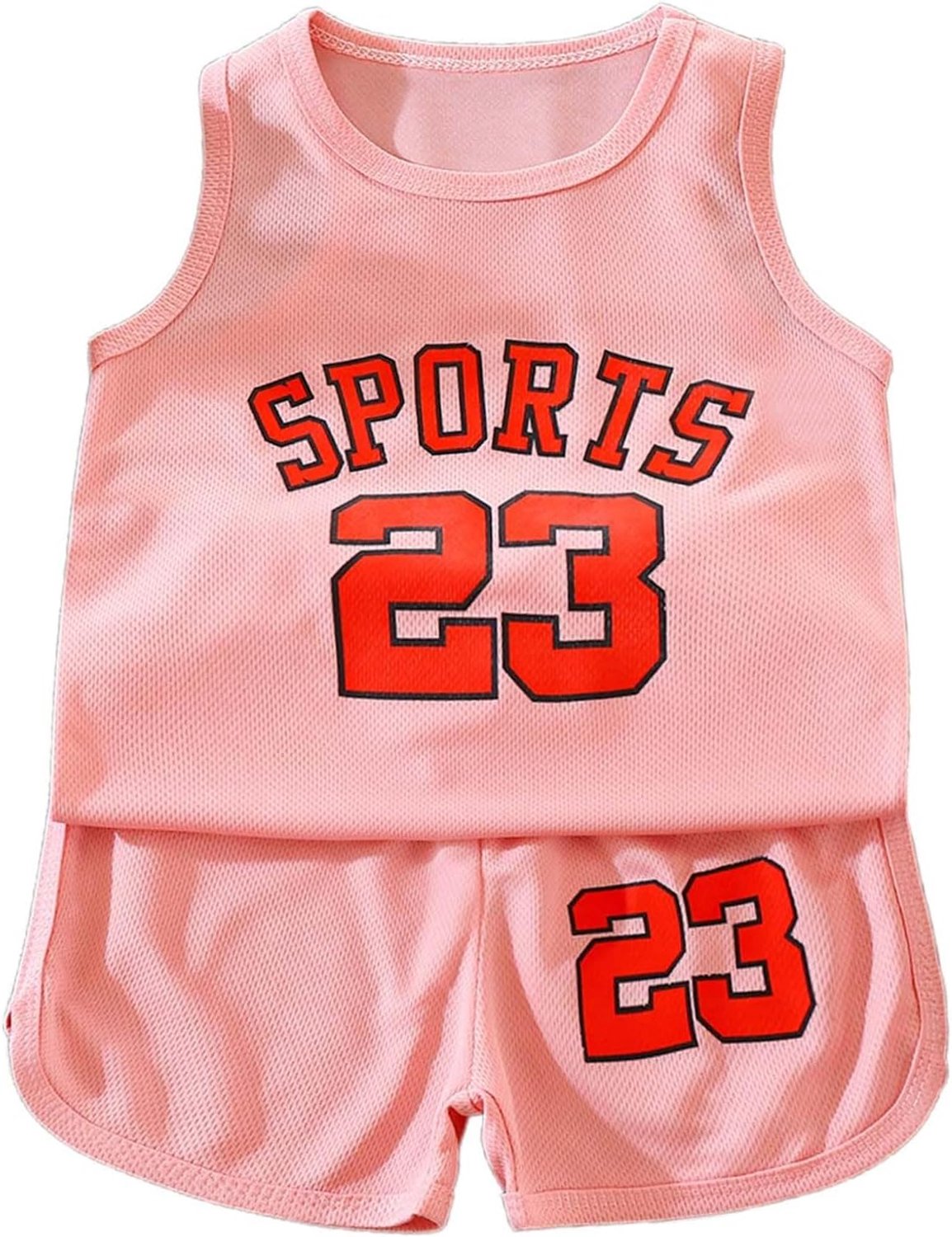 Générique 2-delige set voor jongens, sport, katoen, T-shirt, shorts, babykleding, dynamisch, zacht, zomer, kort, ademend, hoge kwaliteit, voor outdooractiviteiten, A3