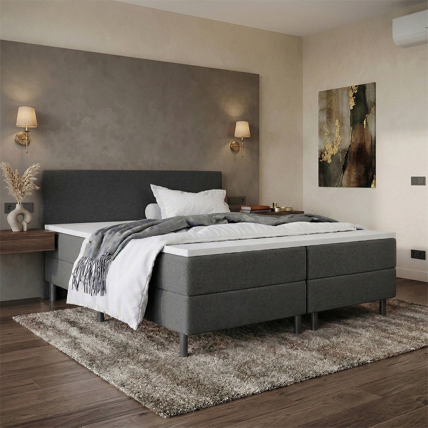 Boxspring Bravo - 120x200 cm - Luxe Pocketvering - Stof - afbeelding 2