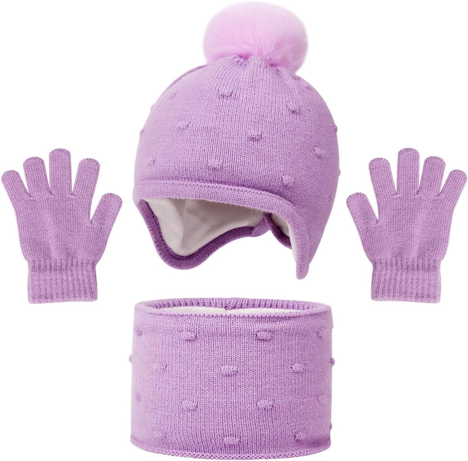 Baynetin Winterset voor kinderen, 3-delig, muts, sjaal, handschoenen