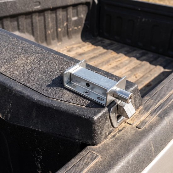 2 Stuks Roestvrijstalen Veergrendel Boutpen Veerbelaste Drukknop Slot voor Gereedschapskisten Vrachtwagen Deursluiting Automatisch Beveiligend — afbeelding 2