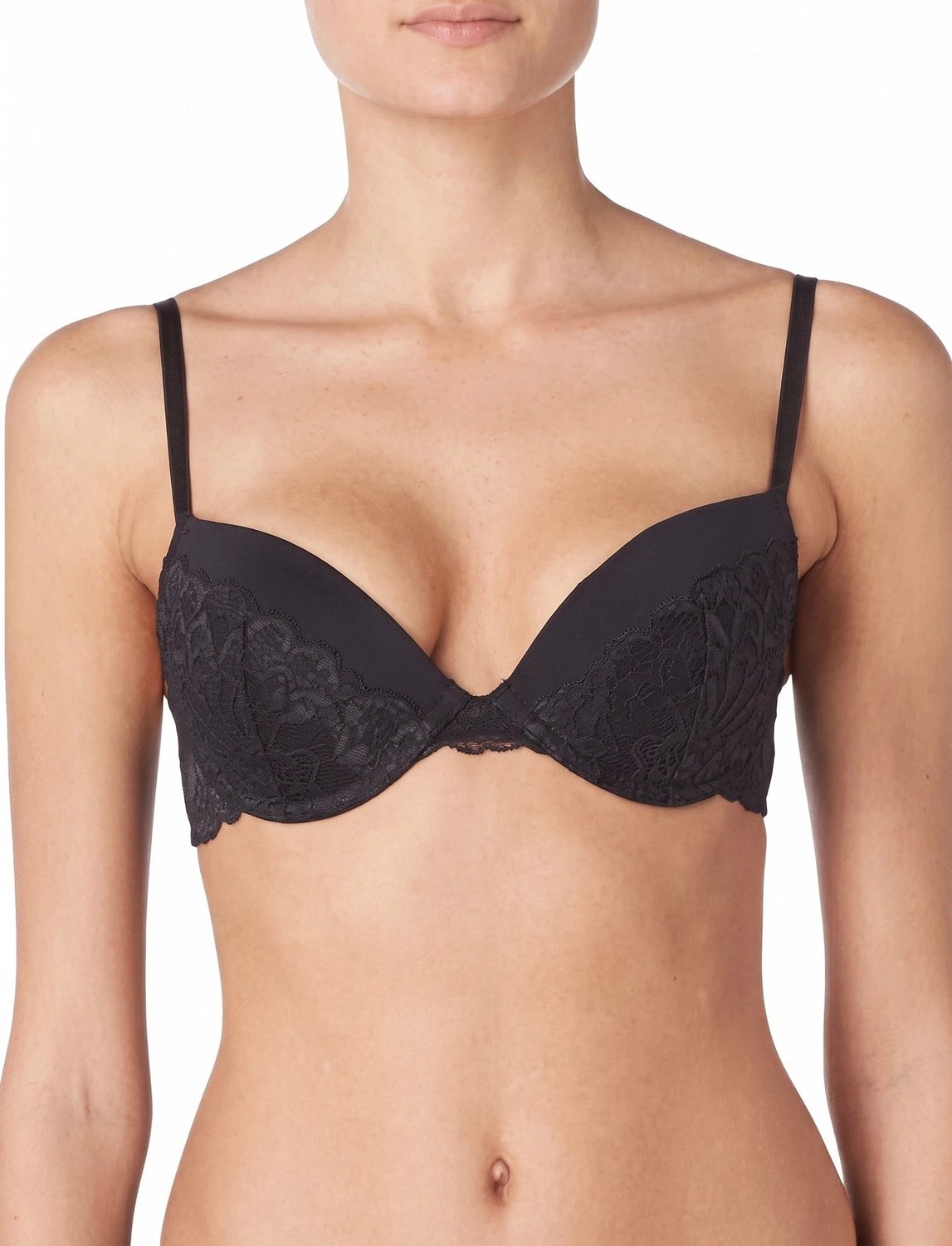 Dorina Kanten beugel BH met vulling - Claire - Bh met vulling en 3/4 cups - Betaalbare bh - 70D - Zwart
