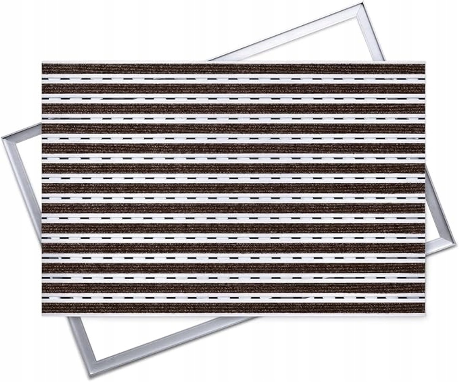 Polentex Combi Junior 12 Inlegmat 75x50cm Bruin met Aluminium Frame