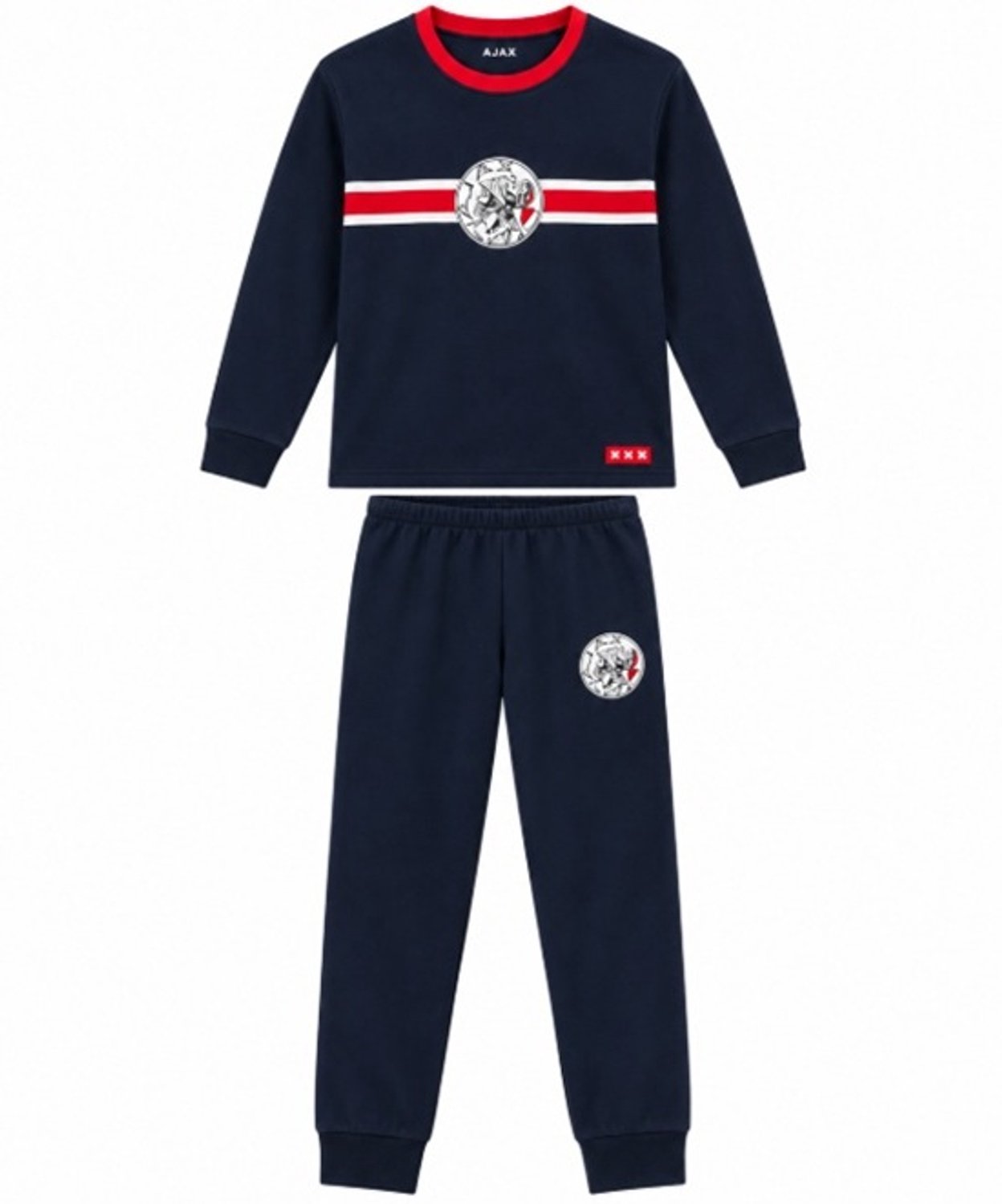 Ajax Pyjama blauw rood 26-27 Maat 92 - Ajax Slaapkamer -