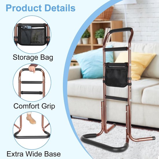 Ergonomische Sta-Hulp voor Senioren - Veilig Transferhulpmiddel en Mobiliteitssteun tot 136 kg — afbeelding 2