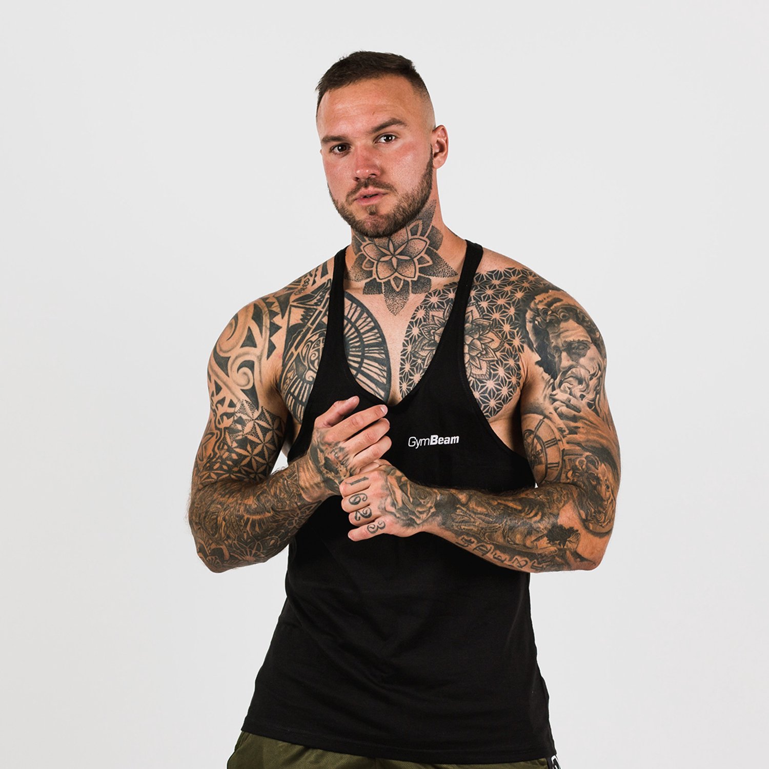GymBeam Heren Stringer Tank Top Zwart M