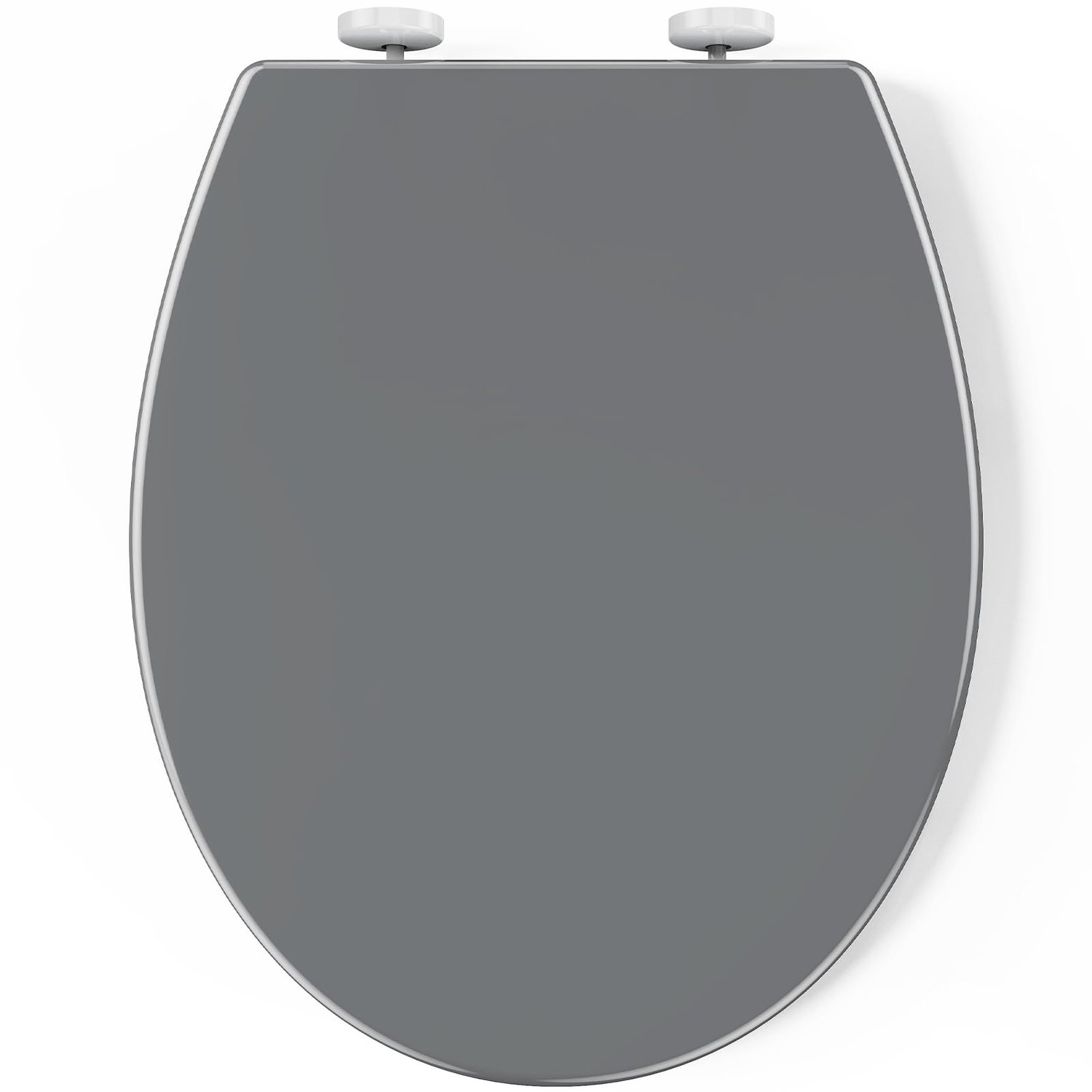 Pipishell WC-bril, toiletdeksel met softclosemechanisme (Grijs)