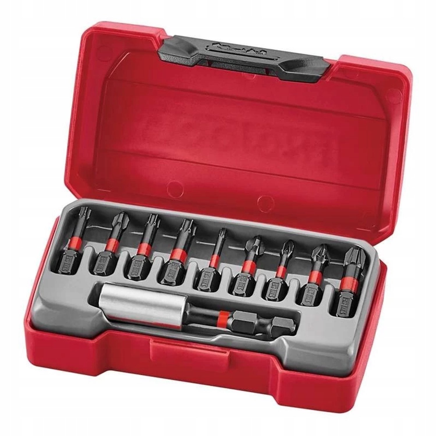 Set van 10 Impact Bits met Magnetische Houder - 1/4" Zeskant