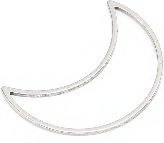 30 -Stks Open Randen, 30 Stks Maanvormige Sieraden Diy Hol Frame Metaal Open Ring Hanger Ringranden voor Harsjuwelen Maken voor Harsvaartuig — afbeelding 4