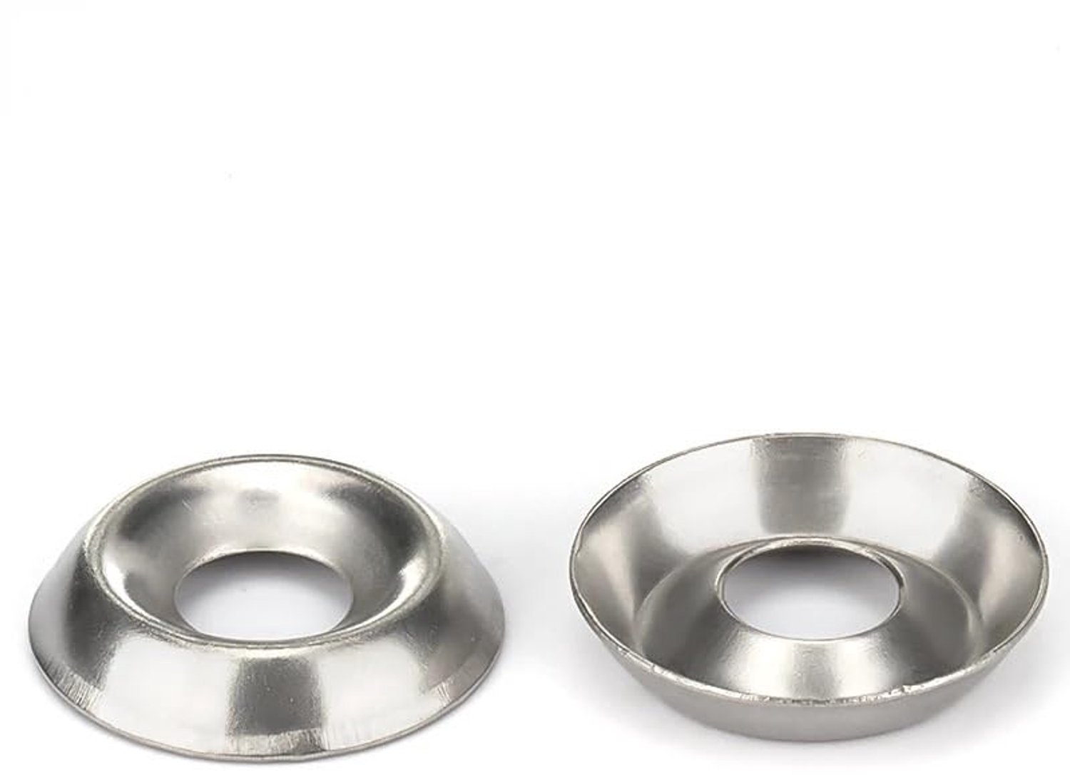 Conische massieve verzonken ring 304 roestvrij staal pakking concaaf convex taps toelopende bolvormige kegelring(M4x13x2.5mm,100pcs)