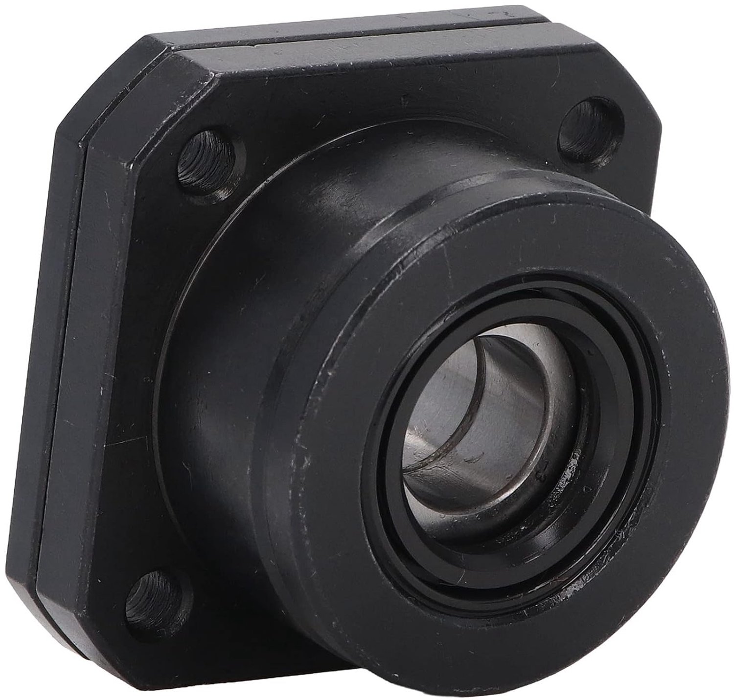 Hyuduo Kogelomloopeindsteun, Compact Lagerblok van Zwart Oxide Koolstofstaal voor SFU1604 SFU1605 SFU1610 Precisietoepassingen