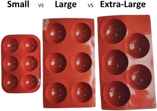 4 stuks siliconen bakvorm, 5 gaten, siliconen vorm, rond, 8 cm, halfronde bakvorm, siliconen vorm, halve bol voor chocolade, cake, gelei, koepelmousse — afbeelding 5