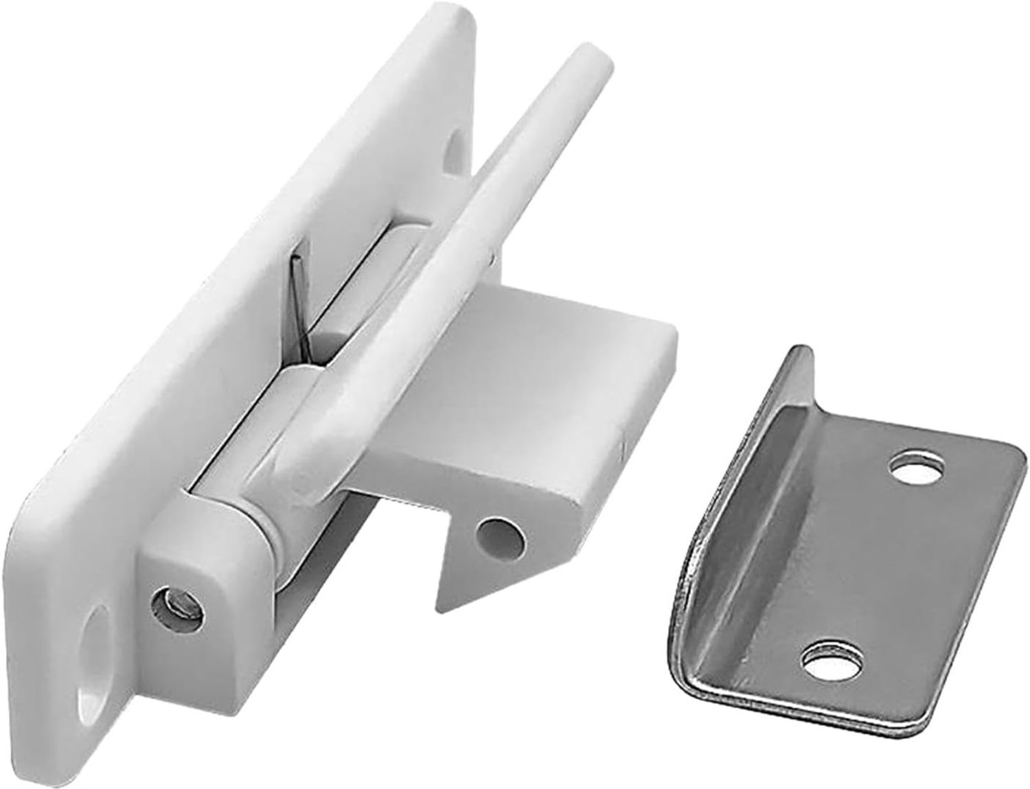 Deurvangst voor keukenkasten, wit 6,7 x 2,4 x 2,2 cm