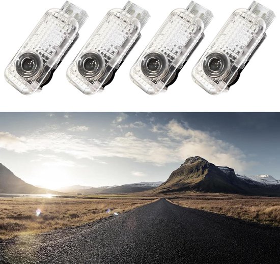 4 stuks autodeurlichten voor de auto, ingangsverlichting, accessoires, autodeur, logo-projector, verlichting voor A1/A3/A4/A5/A6/A7/A8/Q2/Q3/Q5/Q7/Q8/TT/R8, zeer mooi cadeau — afbeelding 4