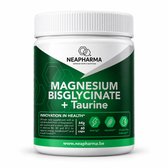 Magnesium Bisglycinaat met Taurine - Neapharma - 60 capsules - B vitamines - Goed voor spieren, meer energie, botten en gaat vermoeidheid tegen