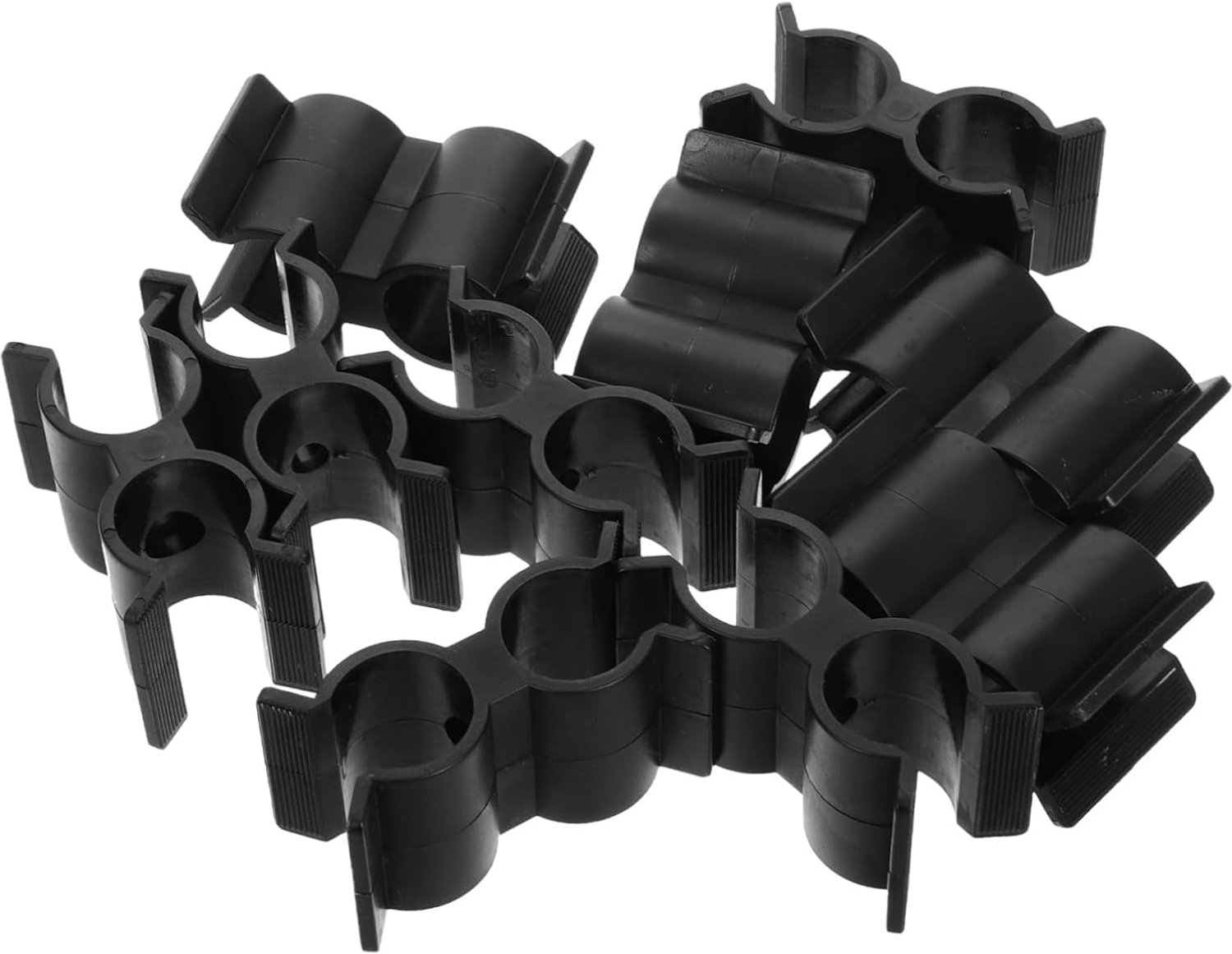 Happyyami Set Van 10 Nylon Buisklemmen Hekrailklemmen Magazijnplankconnectoren Bootplankbevestigingen