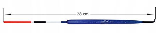 Shark Balsa Schuifdobber 5.0g 28cm Blauw Transparant — afbeelding 2