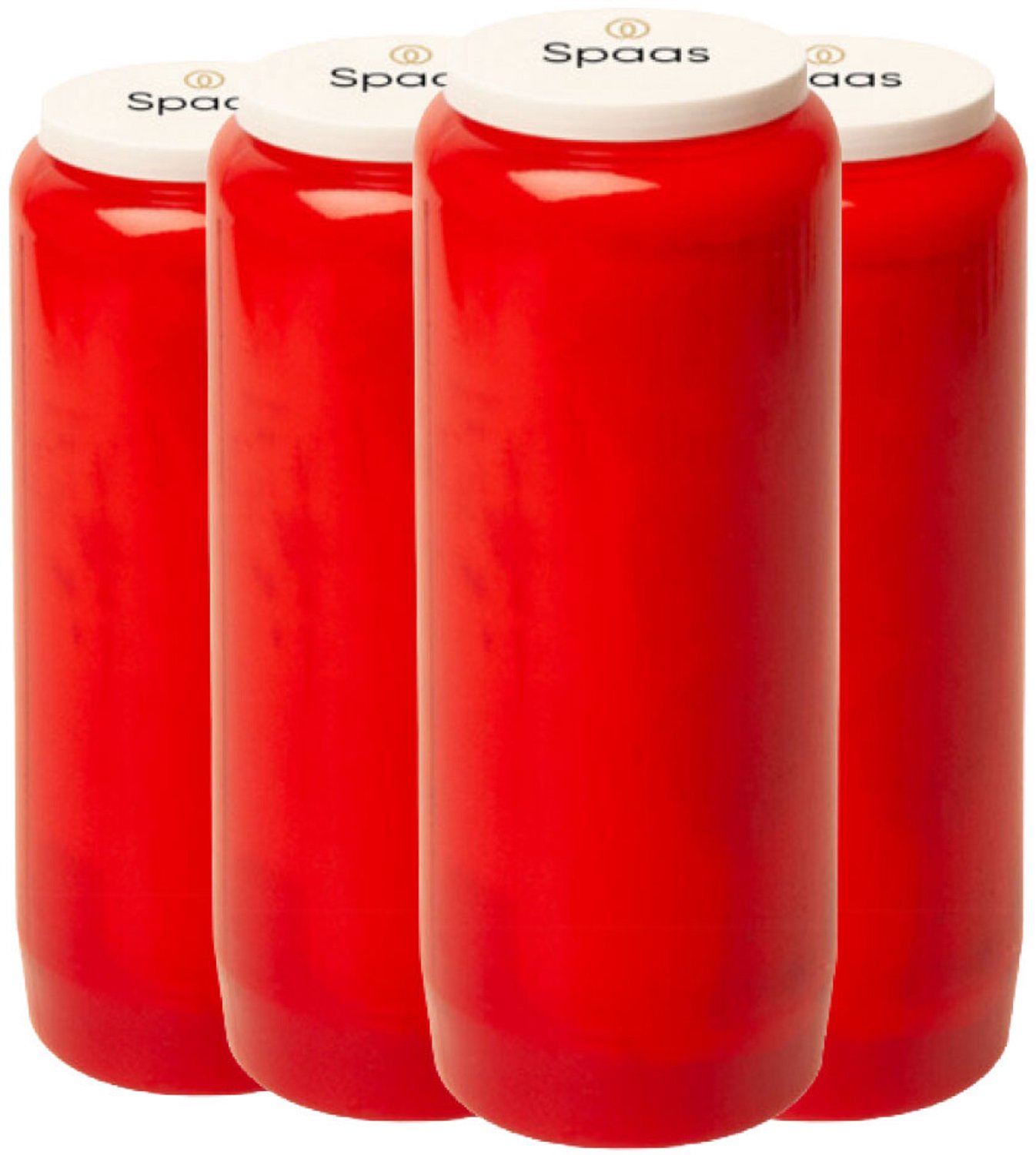 SPAAS Noveenkaars 9 Dagen Rood - 4 x 1 stuk - Voordeelverpakking