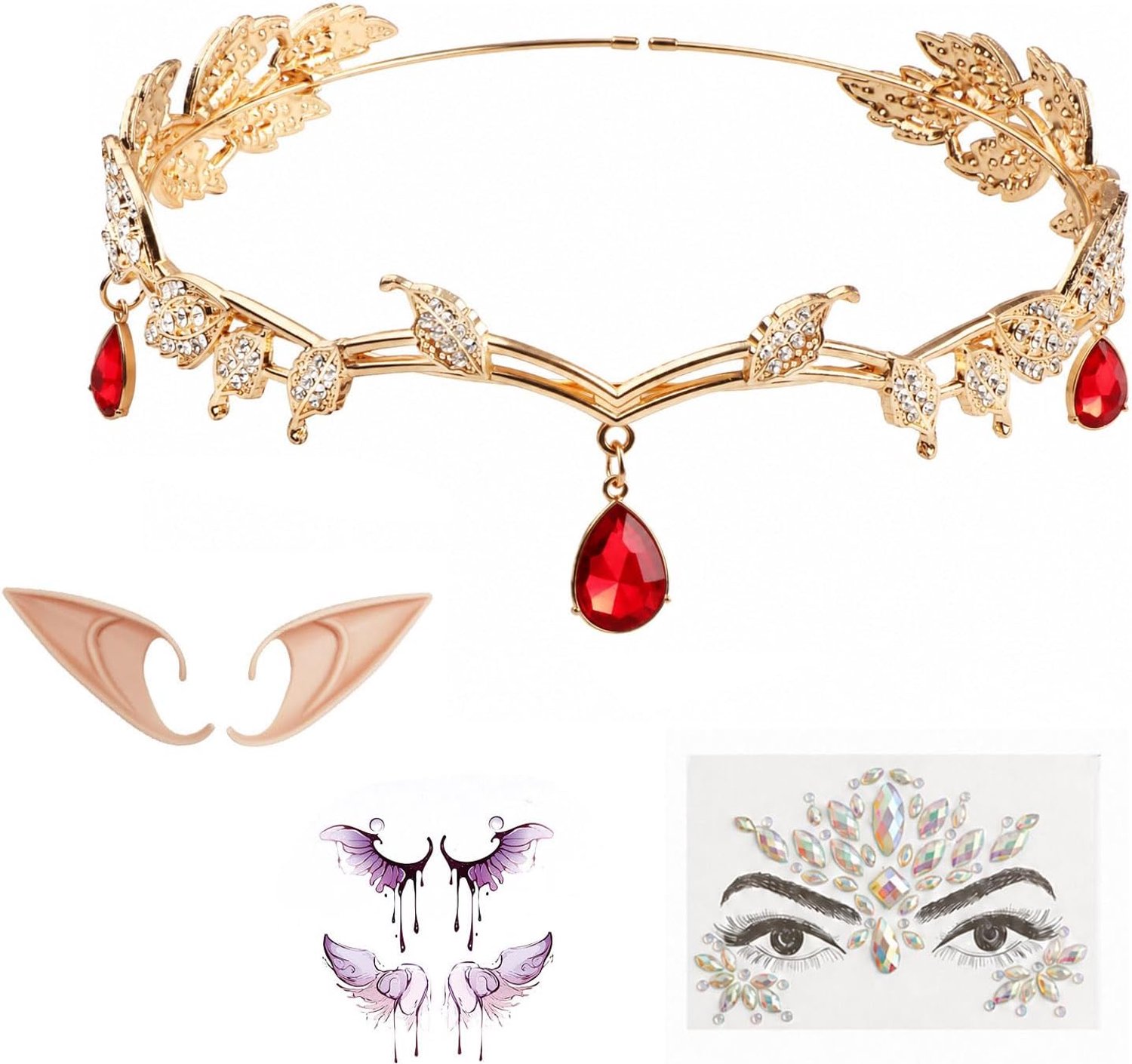 Elfenkostuum voor dames, voor bruiloft, carnaval en cosplay