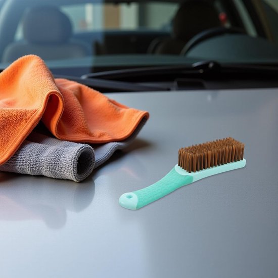 2 Stuks Ergonomische Auto Schoonmaakborstel met Nylon Haren Compacte Interieur Reiniger voor Dashboard Ventilatieopeningen Kleine Ruimtes Geschikt voor Auto Boot Camper — afbeelding 2