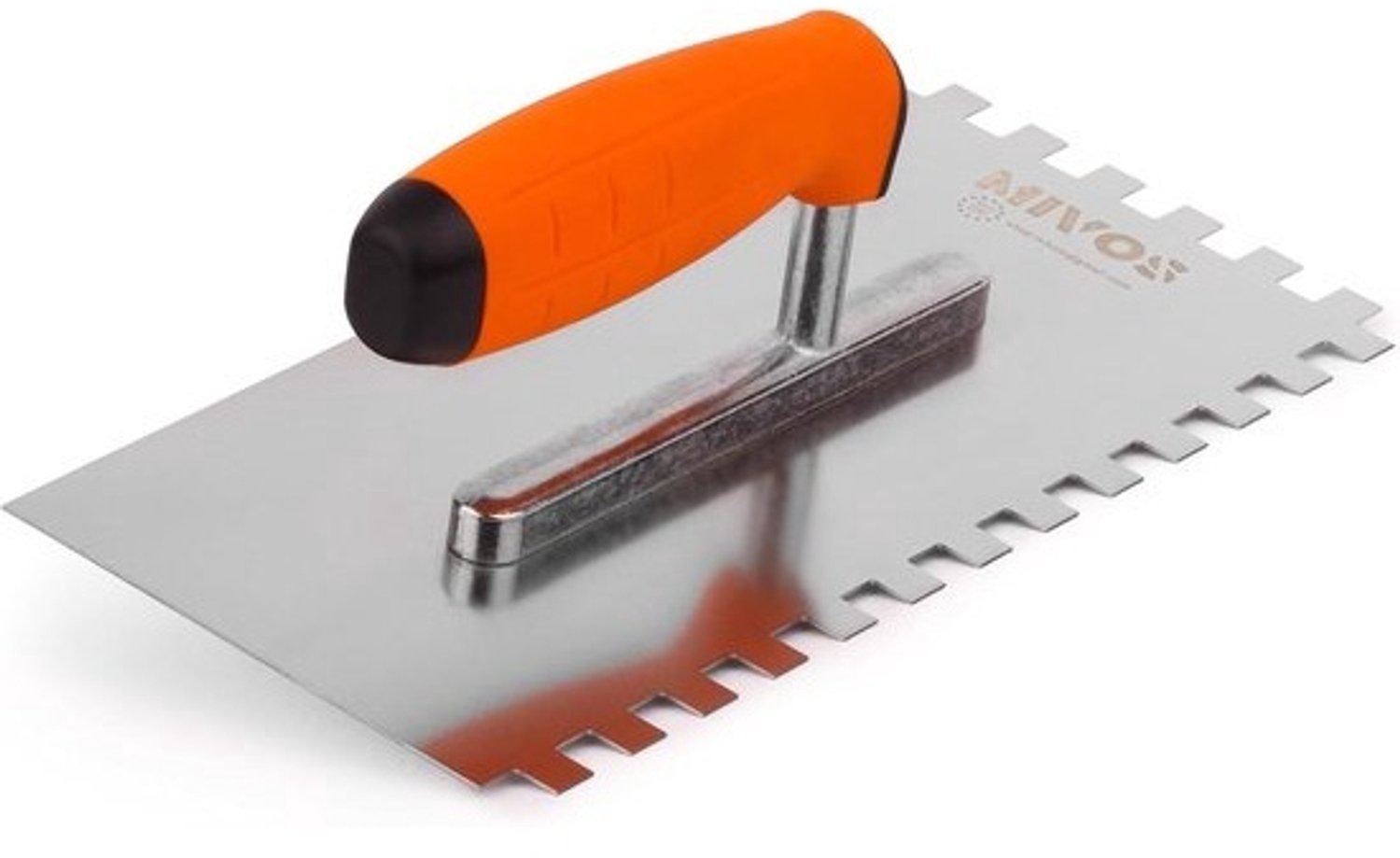 Tegelspreider van roestvrij staal - 10 x 10 mm - Professionele troffel - 27 x 13 cm met comfortabele grip