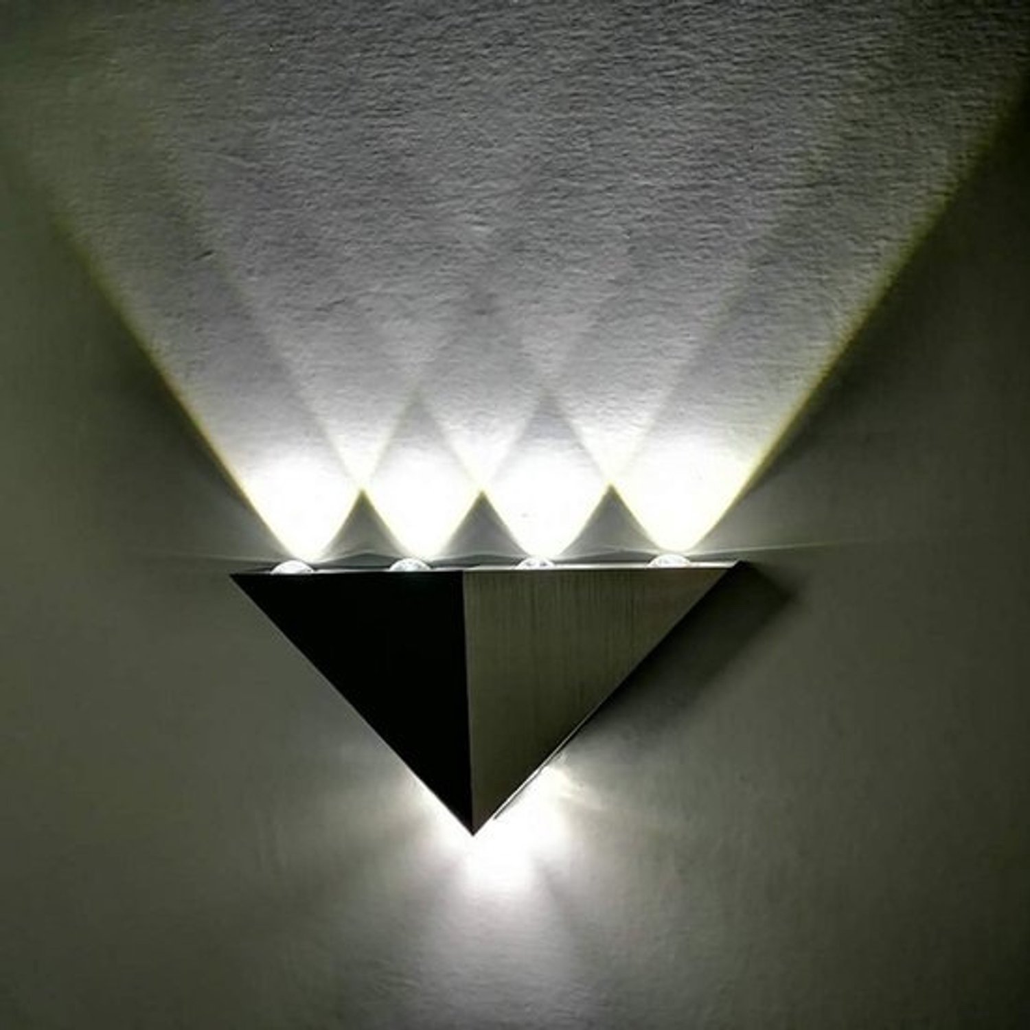 Led-wandlamp 5 W aluminium - modern updownlicht voor binnenruimtes - koud wit licht