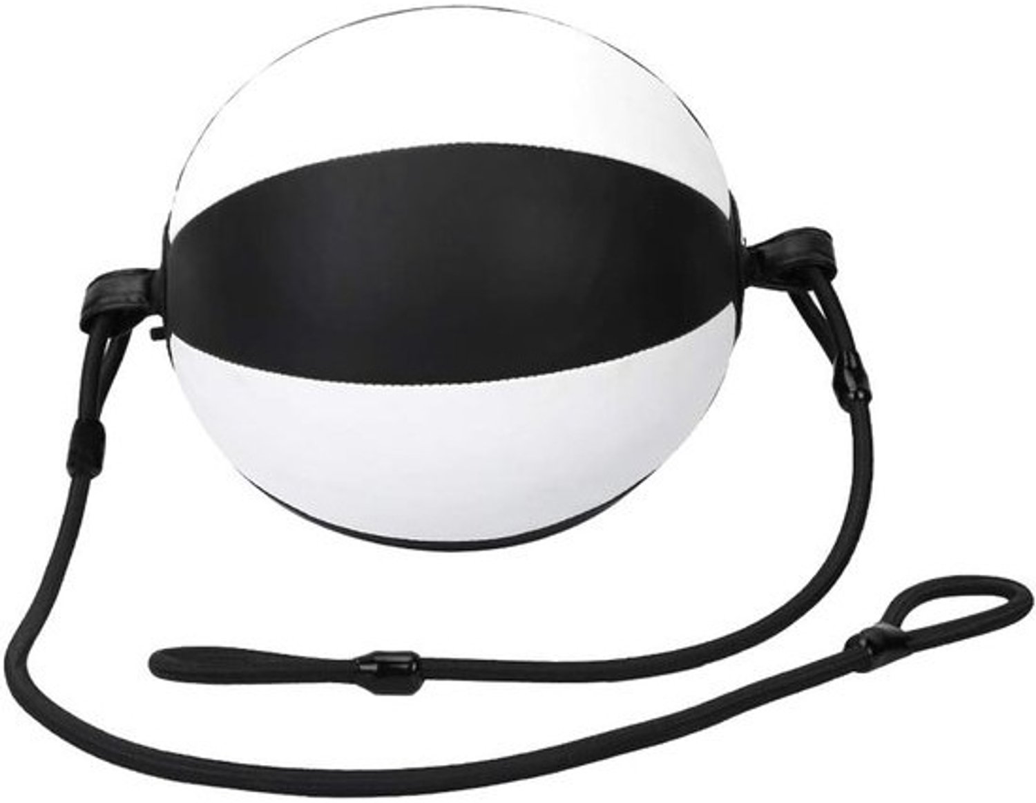 Boksbal - Slagbal fitness - Snelheid trainen - Duurzaam PU-leer - 27 cm - Zwart wit