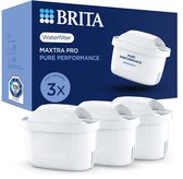 BRITA waterfilterpatroon MAXTRA PRO Pure Performance - 3 stuks - Originele waterfilter voor BRITA waterfilterkannen - filtert onzuiverheden zoals Herbiciden, PFAS, chloor, kalk en metalen
