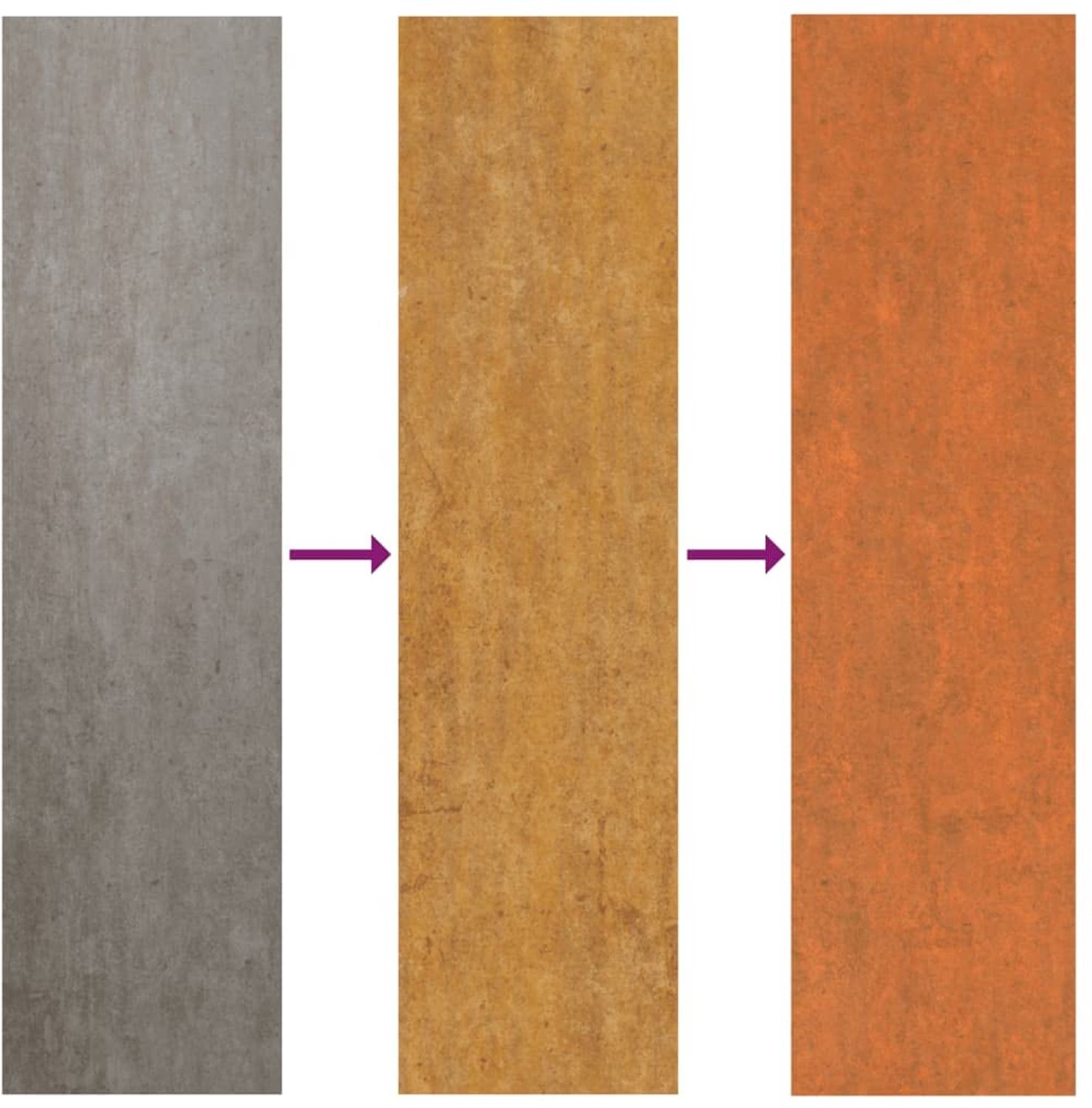 Dakplaten van cortenstaal, set van 12, 100 x 44 cm, golfplaat voor tuinhuis, schuur, schuur, roestlook, dakbedekking